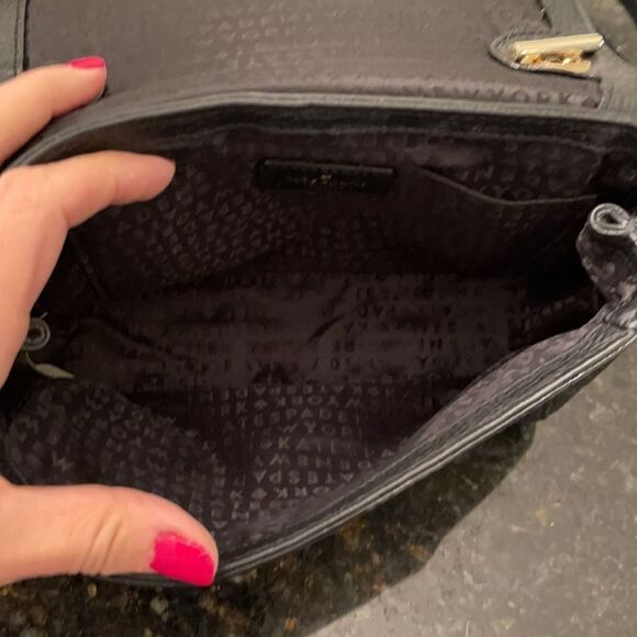 *Kate Spade* Black Leather Chain Handbag EUC - Picture 7 of 11